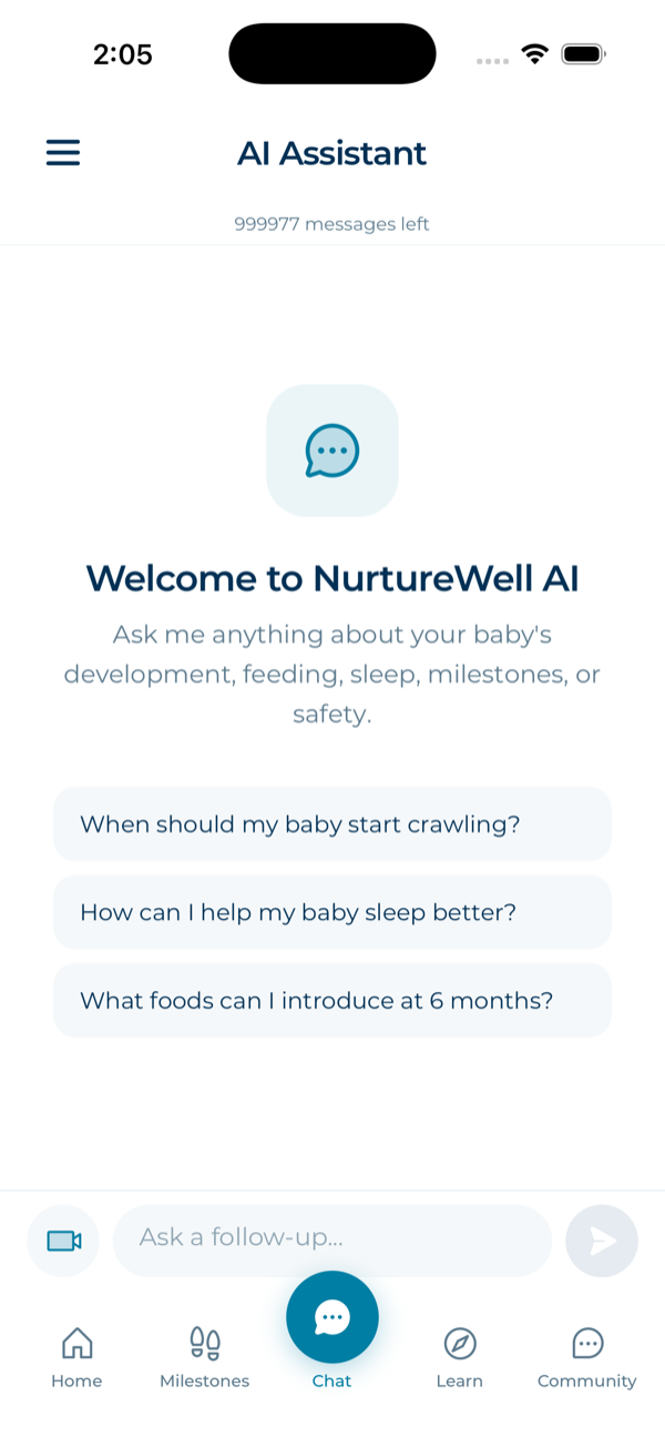 AI assistant providing personalized parenting guidance